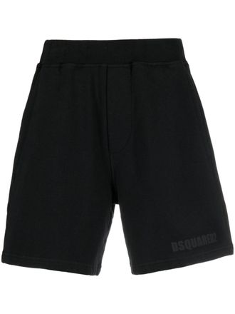 Dsquared2 Shorts met logoprint - Zwart