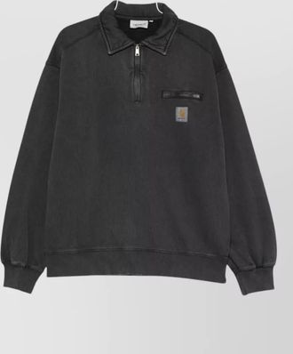 Carhartt Work in Progress cotton half zip sweatshirt shirt jacket