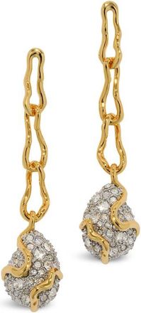 Alexis Bittar Solanales Crystal Pav&eacute; Pebble Drop Earrings in Crystals at Nordstrom
