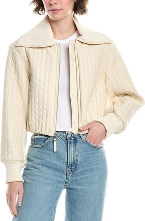 SIMKHAI Palmer Quilted Cropped Jacket