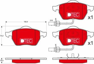 OEM Pastillas De Freno Delanteras Gdb1307dte Trw
