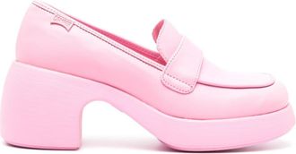 Camper 65mm Thelma heeled loafers - women - Leather - 38 - Pink
