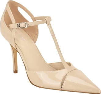 Calvin Klein Odielle Pointed Toe Pump in Taupe 240 at Nordstrom, Size 5.5