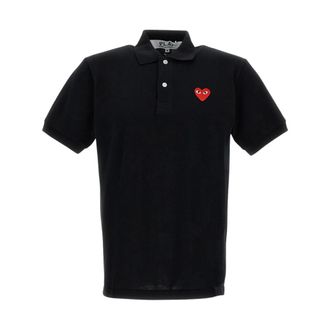 Comme Des Gar&ccedil;ons Polo Shirts, male, Black, Size: XL Polo Shirt