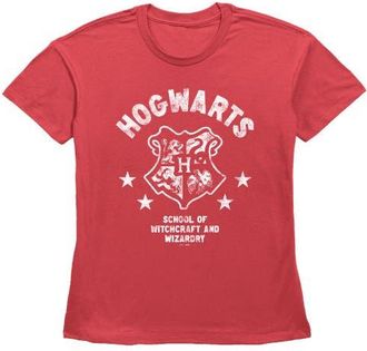 Harry Potter Womens Harry Potter Hogwarts Witchcraft and Wizardry Crest T Shirt in Red at Nordstrom, Size Xx-Large