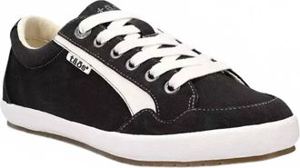 Taos Womens Shooting Star Shoe In Black / White Distressed