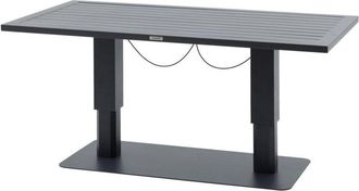 Hesperide Mesa De Jard&iacute;n Rectangular Elevable Salimia De Grafito 150 X 80 X 69 Cm De Aluminio - Hesp&eacute;ride