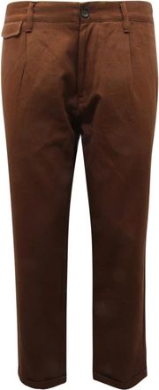 Officina36 0244806395 Parika Pantalone - male - Officina36 - Chinos - Brown - XS - Trousers