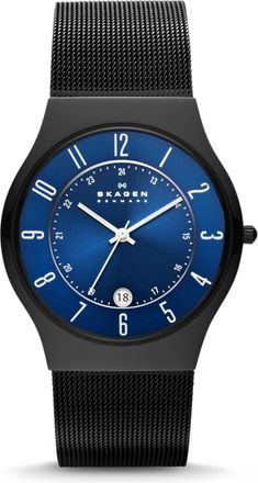Skagen Mens Sundby Titanium Three-Hand Date, Midnight Watch