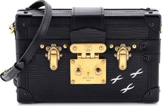 Louis Vuitton Petite Malle Handbag Epi Leather clutch bag - Nero