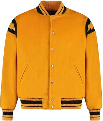 Rhude Bomber con bordo a righe - Arancione