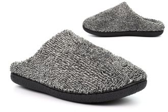 Generic Mens Slip On Slippers Size 6 Boys Slippers Size 7 Mens Mules Slip On Slipper Mule Lightweight Slipper Mules Lightweight Sizes 6-12 Grey 8 UK