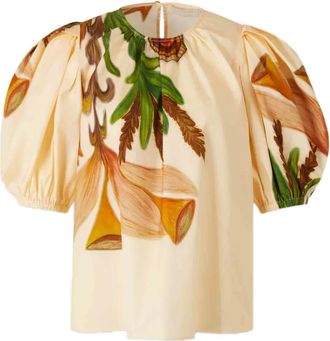 Ulla Johnson Top Las Olas con stampa - Toni neutri