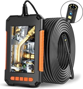 OEM Endoscopio Industrial, C&aacute;mara De Inspecci&oacute;n Endosc&oacute;pica De Doble Cabezal, Endoscopio Digital De Doble Lente Hd 1080p, Pantalla Lcd De 4,3 Pulgadas, Re
