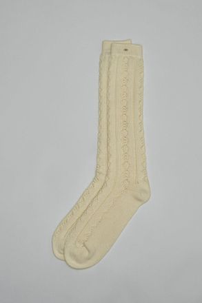 Valentino Perforated Cotton Socks with VLogo