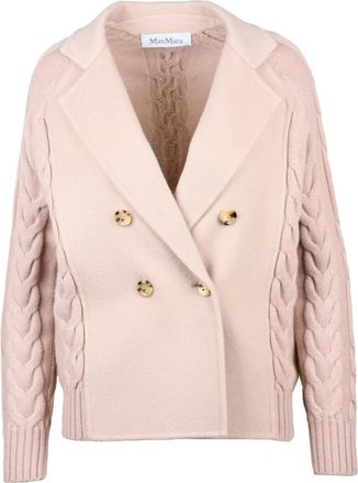 Max Mara Truien & Vesten, Dames, Roze, S, Wol, Micio Jas