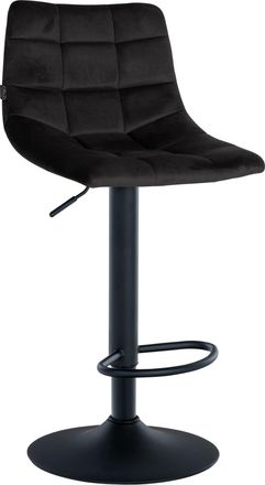 Clp Taburete De Bar Jerry En Terciopelo Negro Negro