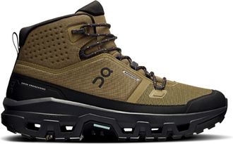 On Mens Cloudrock Mid Waterproof Hiking Boots Khaki 10.5