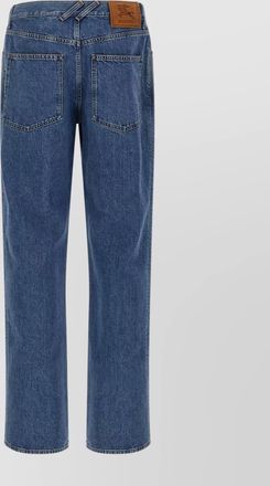 Burberry five-pocket denim trousers featuring belt loops