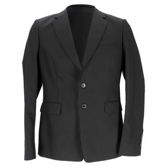 Dries Van Noten Single-Breasted Blazer in Black Wool