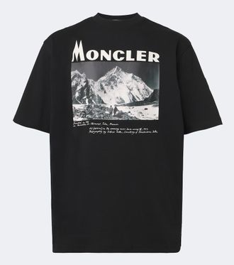 Moncler Printed cotton jersey T-shirt