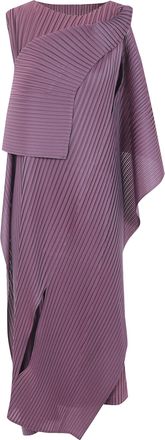 Issey Miyake Long Pleated Dress Pleated On Pleats