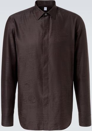 Berluti Printed silk and cotton shirt