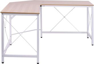 HOMCOM Scrivania Spaziosa Perfetta Postazione da Lavoro per Casa e Ufficio