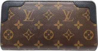 Louis Vuitton Monogram Brown Monogram Noir Monogram Leather Long Wallet (Bi-Fold) (Pre-Owned)