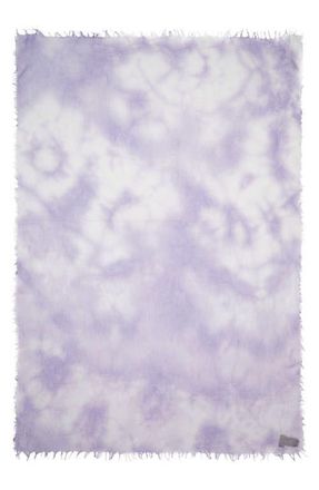 Rag & Bone Tie Dye Fringe Scarf in Purple at Nordstrom