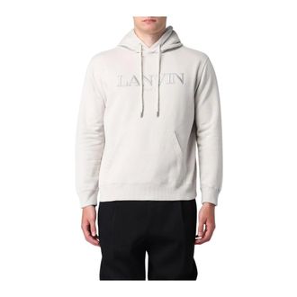 Lanvin Heren, Sweatshirts & Hoodies, Grijs, Maat: M Katoen