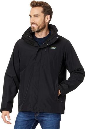 L.L.Bean Beans Sweater Fleece 3-in-1 Jacket Regular Mens Jacket Black/Black : 2XL, Fleece/Mesh/Nylon