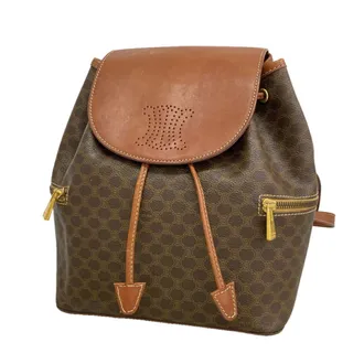 Celine Brown Pvc Backpack (Pre-Owned)