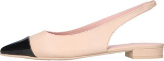 Pretty Ballerinas Pointed Toe Heeled Slingback in Beige at Nordstrom, Size 39.5