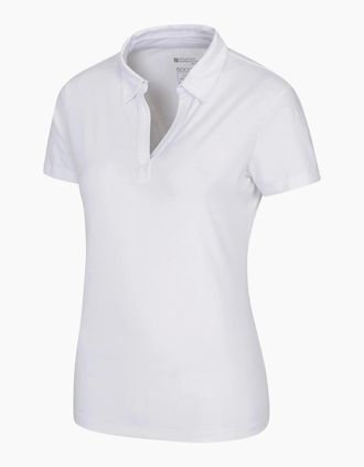 Mountain Warehouse Womens Mountain Warehouse Womens/Ladies UV Protection Polo Shirt - White - Size: 14