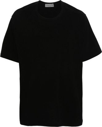 Yohji Yamamoto short-sleeves cotton T-shirt - men - Cotton - 2 - Black