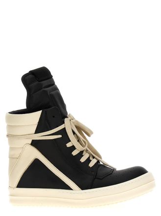 Rick Owens BlackWhite High Top Sneakers