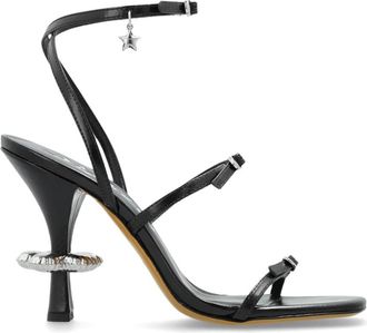 Marc Jacobs The Daisy Heel - Dames - Sandalen met hakken - Zwart - 37 EU - Leer - Schoenen