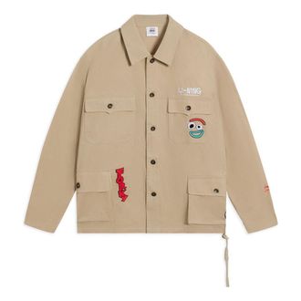 Li-Ning x Disney Toy Story Graphic Woven Jacket Khaki AFDS457-2