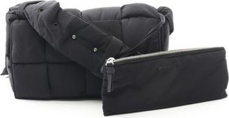 Bottega Veneta Black Nylon Shoulder Bag (Pre-Owned)