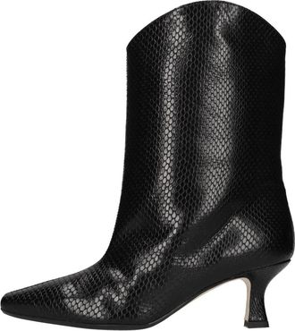 Dondup Camperos Enkellaars - Dames - Cowboylaarzen - Zwart - 38 1/2 EU - Leer - Schoenen