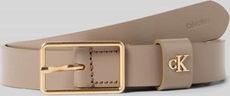 Calvin Klein Gürtel mit Label-Detail in Taupe, Größe 100