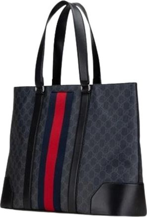 Gucci Pre-owned Tote Bags, male, Black, Size: ONE SIZE Pre-owned Vintage Tote Bag
