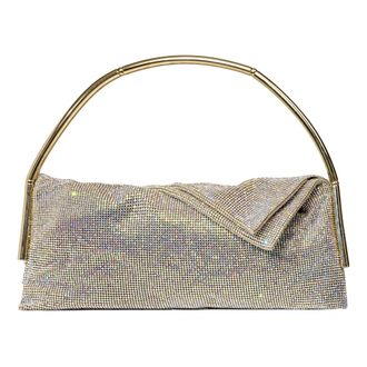 Benedetta Bruzziches Travolta DA UN Insolito Destino 001 - Dames - Handtassen - Beige - ONE Size - Satijn - Tassen