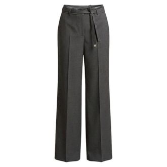 PESERICO Wide Broeken - Dames - Broeken - Grijs - Maat: XS