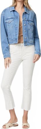 Paige Colette Crop Jeans In Golden Sand Distressed
