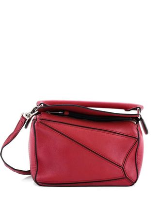 Loewe Puzzle Bag Leather Mini crossbody bag - Pink