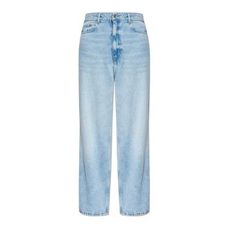 Ganni Loose-fit Jeans, female, Blue, Size: W29 Baggy Wide Jeans