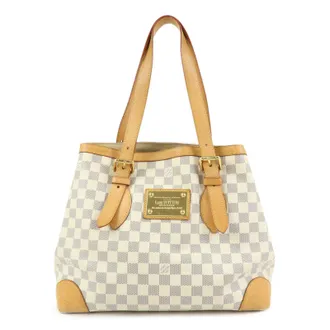 Louis Vuitton Hampstead Damier Beige Canvas Handbag (Pre-Owned)