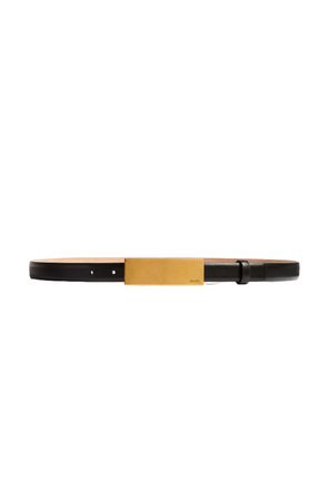 Khaite Black Berlin Calfskin Leather Belt